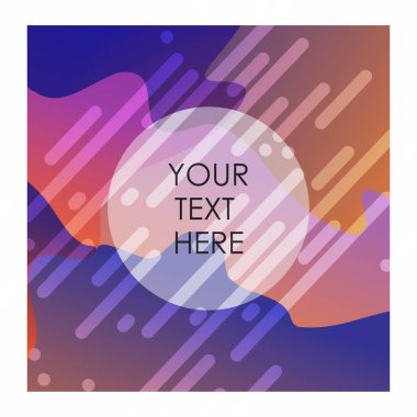 Tipografi vektör ile renkli arka plan