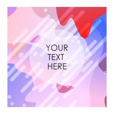 Renkli arka plan ile tipografi tasarlamak vektör