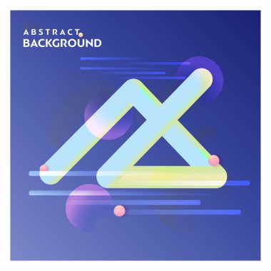 Soyut satır arkaplanı ile mavi arka plan vektör