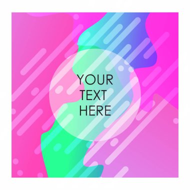 Tipografi vektör ile renkli arka plan