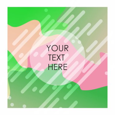 Tipografi vektör ile renkli arka plan