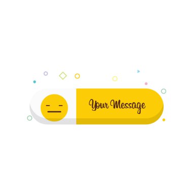 Üzgün emoji simgesi tasarım, renkli vektör çizim
