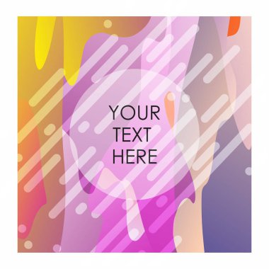 Tipografi vektör ile renkli arka plan