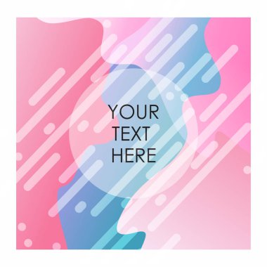 Tipografi vektör ile renkli arka plan