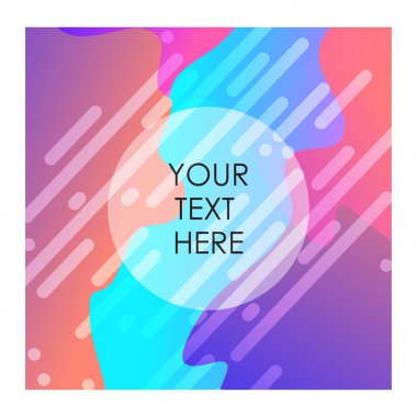 Renkli arka plan ile tipografi tasarlamak vektör