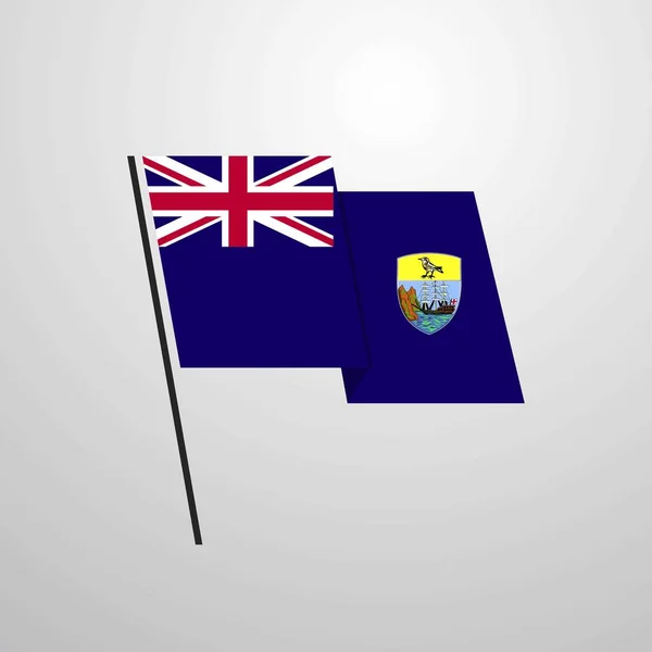 Saint Helena Flag Icon Vector Illustration — Stock Vector