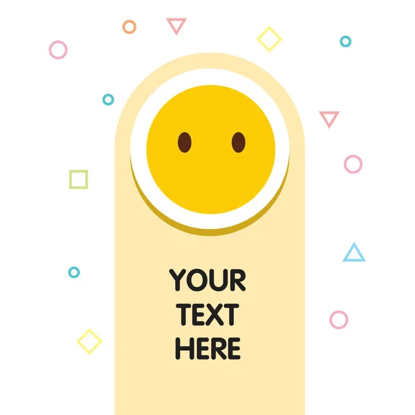 Trauriges Emoji Icon Design Bunte Vektorillustration — Stockvektor