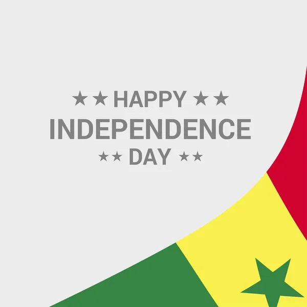 Векторная Иллюстрация Дню Независимости Сенегала — стоковый вектор