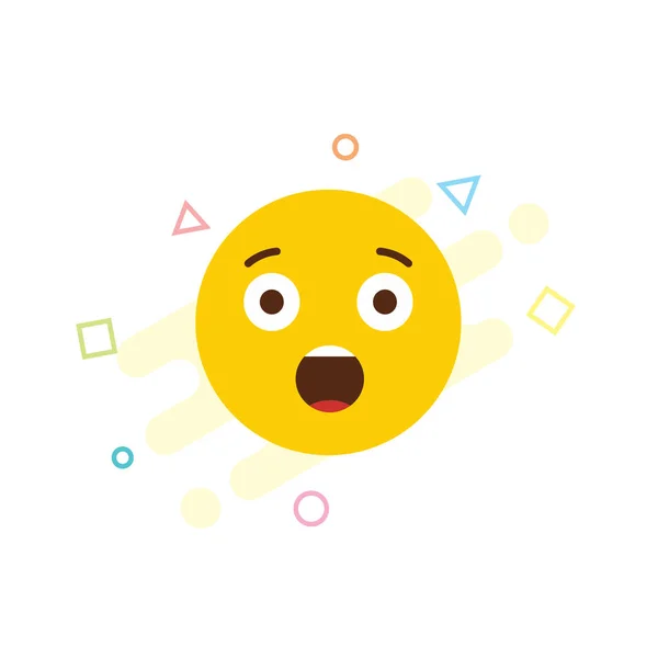 Shocked Emoji Icon Design Vector — Stock Vector