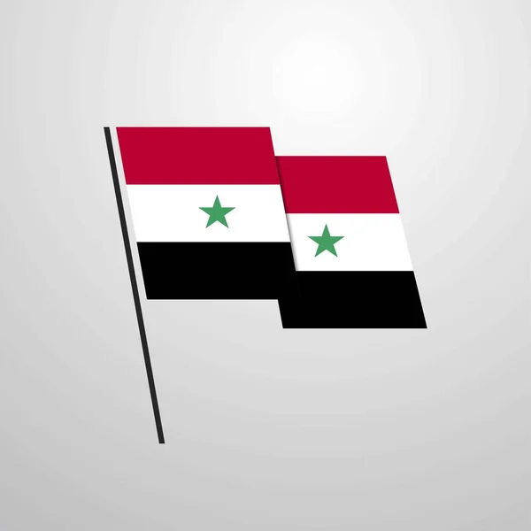 Syrien Flagge Symbol Vektor Illustration — Stockvektor