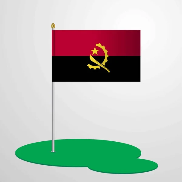 Флаг Анголы Векторная Иллюстрация — стоковый вектор