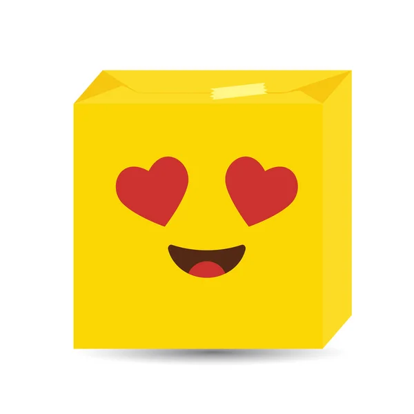 Vetor Design Ícone Emoji — Vetor de Stock