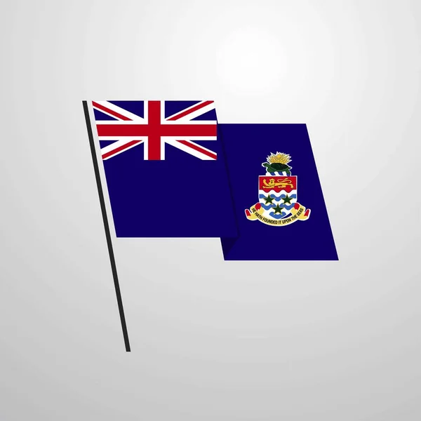 Islas Caimán Icono Bandera Vector Ilustración — Archivo Imágenes Vectoriales