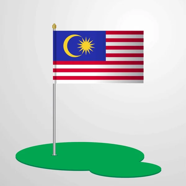 Флаг Малайзии Векторная Иллюстрация — стоковый вектор