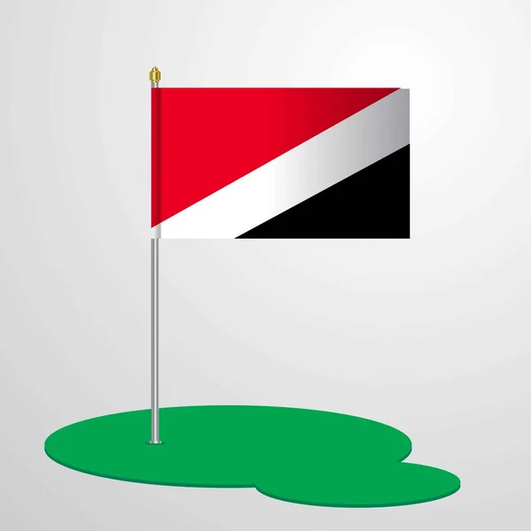 Principado Sealand Bandeira Pólo —  Vetores de Stock