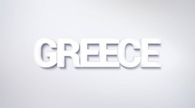Yunanistan, metin tasarım. hat. Tipografi poster. Duvar kağıdı arka plan olarak kullanılabilir