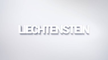 Liechtenstein, metin tasarım. hat. Tipografi poster. Duvar kağıdı arka plan olarak kullanılabilir