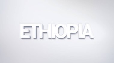 Etiyopya, metin tasarım. hat. Tipografi poster. Duvar kağıdı arka plan olarak kullanılabilir