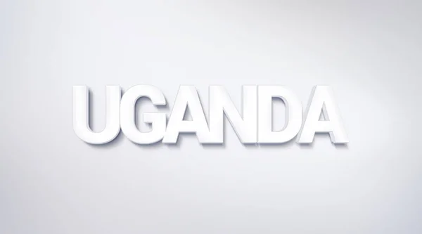 Uganda, text design. calligraphy. Typography poster. Usable as Wallpaper background