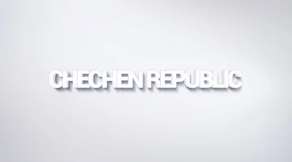 Čečenská Republika Text Návrhu Kaligrafie Typografii Plakát Použitelné Jako Tapeta — Stock fotografie
