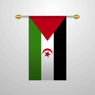 Batı Sahra bayrağı asılı