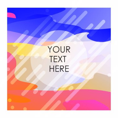 Renkli arka plan ile tipografi tasarlamak vektör