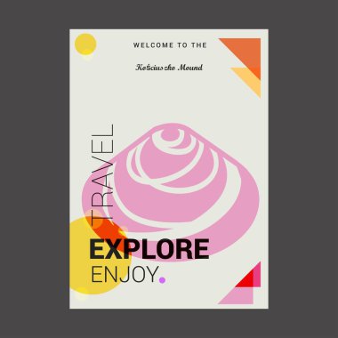 Kosciuszko Höyük Krakw, Polonya, hoş geldiniz keşfetmek, seyahat zevk Poster şablonu