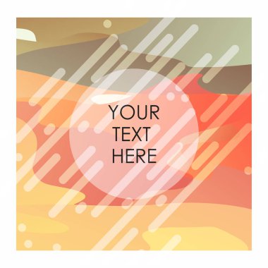 Tipografi vektör ile renkli arka plan