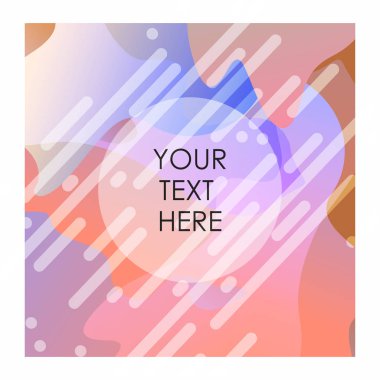 Renkli arka plan ile tipografi tasarlamak vektör