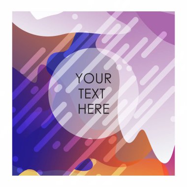 Tipografi vektör ile renkli arka plan