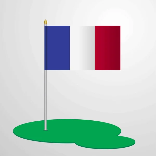 France Drapeau Polonais Illustration Vectorielle — Image vectorielle