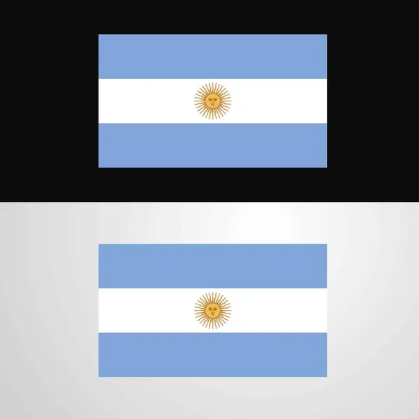 Projekt Banera Flagą Argentyny — Wektor stockowy