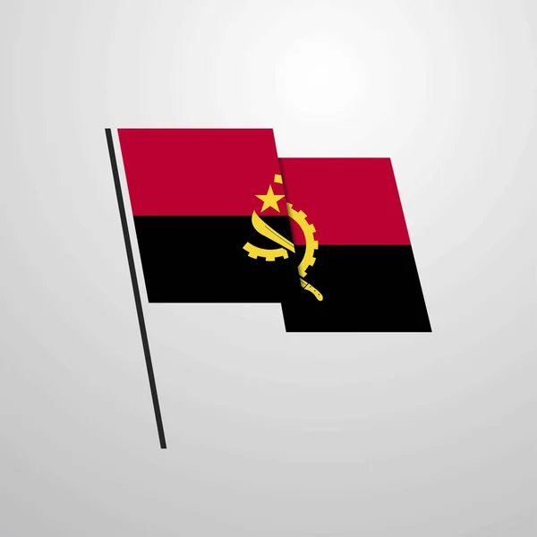 Angola Vlajka Ikonu Vektorové Ilustrace — Stockový vektor