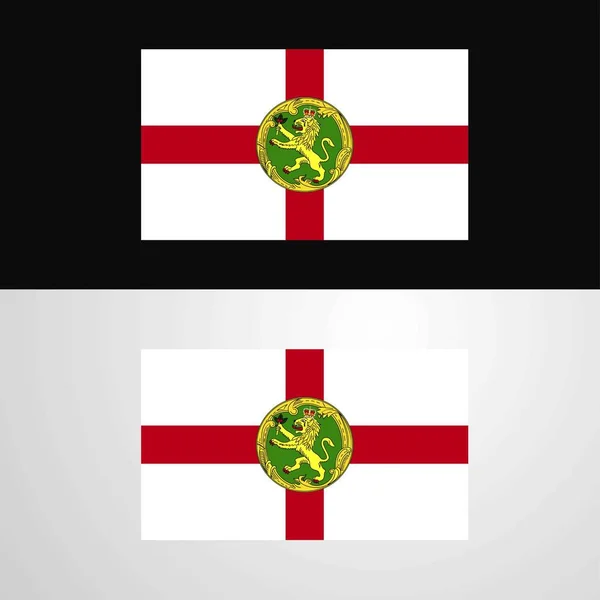 Alderney Bandera Diseño Banner — Vector de stock