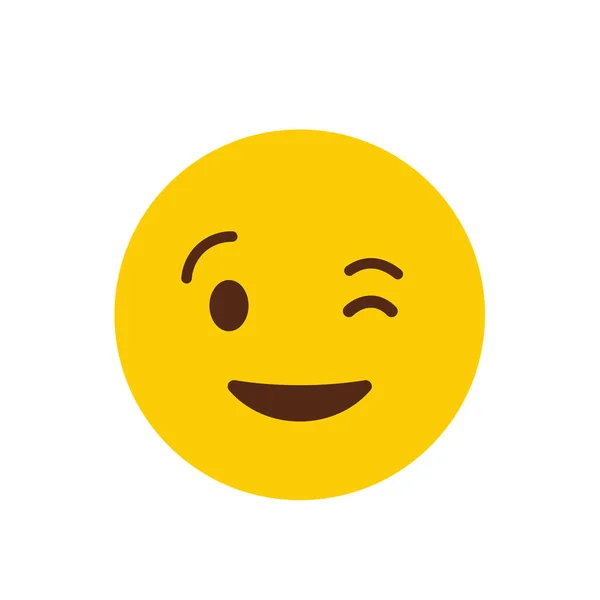 Design Ícone Emoji Sorridente Ilustração Vetorial Colorida —  Vetores de Stock