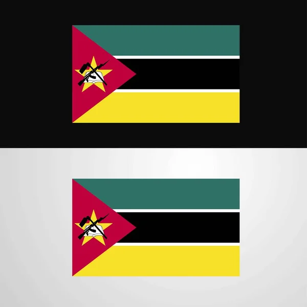 Mozambique Bandera Diseño Banner — Vector de stock