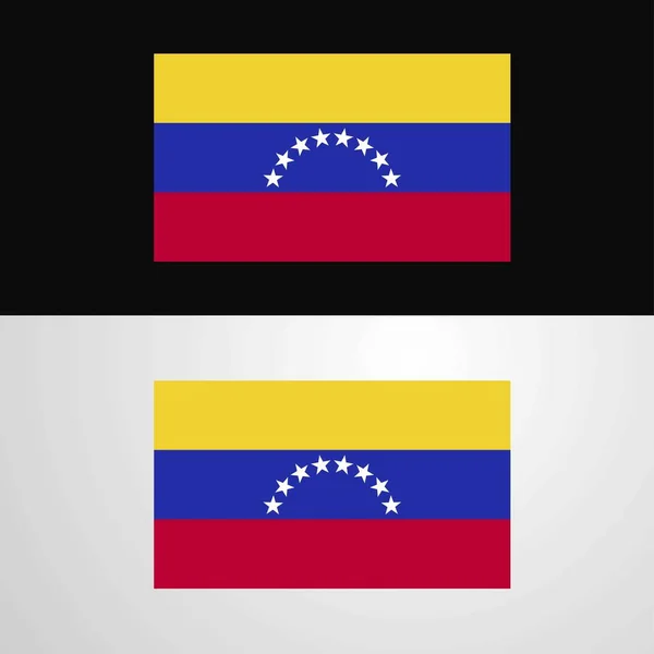 Venezuela Bandera Diseño Banner — Vector de stock