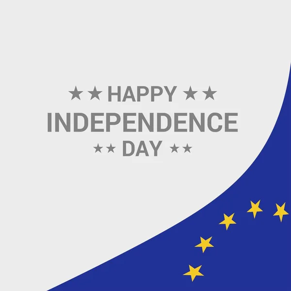Europäische Union Unabhängigkeit Tag Typographie Design Vektor Illustration — Stockvektor