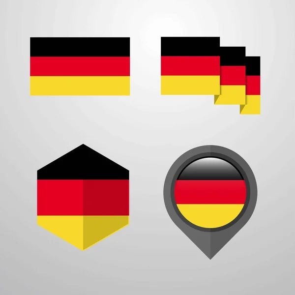德国国旗设计集矢量 — 图库矢量图片