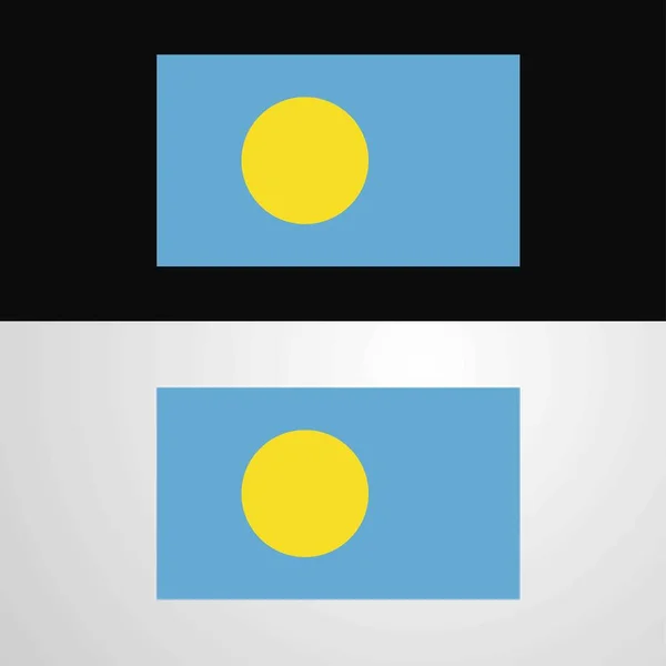 Projekt Banera Flaga Palau — Wektor stockowy