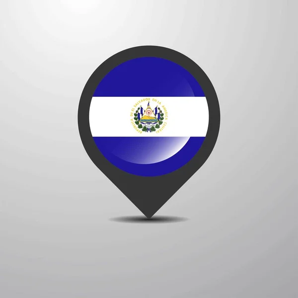 萨尔瓦多地图引笔 矢量插图 — 图库矢量图片