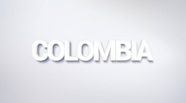 Kolombiya, metin tasarım. hat. Tipografi poster. Duvar kağıdı arka plan olarak kullanılabilir