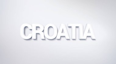 Hırvatistan, metin tasarım. hat. Tipografi poster. Duvar kağıdı arka plan olarak kullanılabilir