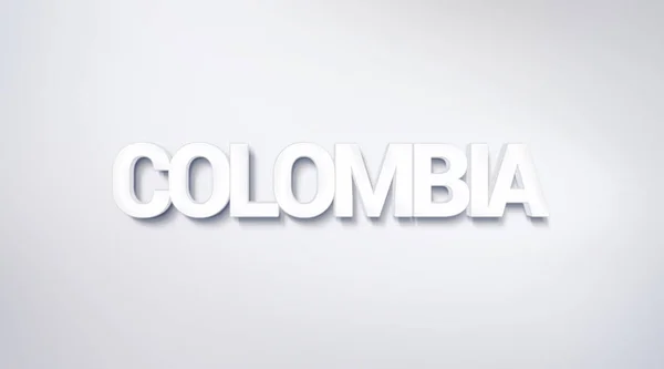 Colombia Text Design Calligraphy Typography Poster Usable Wallpaper Background — Stock Photo, Image