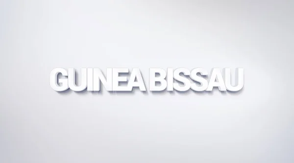 Guinea Bissau Diseño Texto Caligrafía Cartel Tipografía Utilizable Como Fondo — Foto de Stock