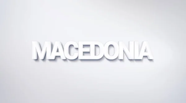 Macedonia, text design. calligraphy. Typography poster. Usable as Wallpaper background