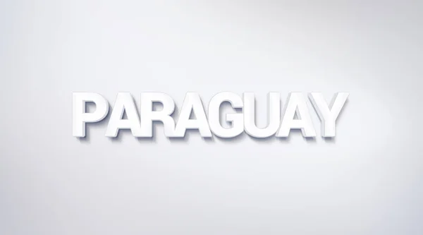 Paraguay Disegno Del Testo Calligrafia Manifesto Tipografico Utilizzabile Come Sfondo — Foto Stock