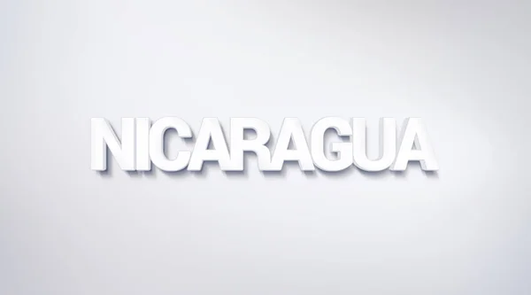 Nicaragua Textgestaltung Kalligraphie Typografie Plakat Als Hintergrundbild Verwendbar — Stockfoto