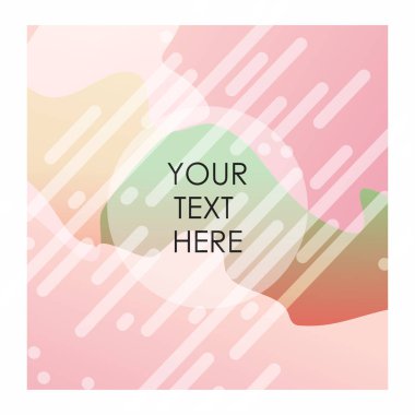 Tipografi vektör ile renkli arka plan