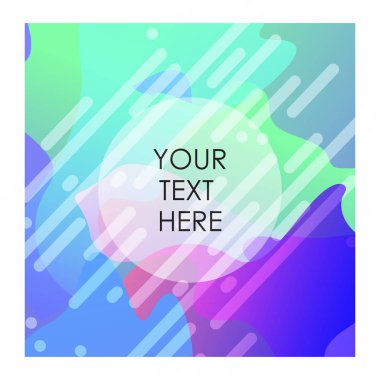 Renkli arka plan ile tipografi tasarlamak vektör